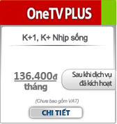 Điều chỉnh giá cước gói dịch vụ OneTV Plus Điều chỉnh giá cước gói dịch vụ OneTV Plus